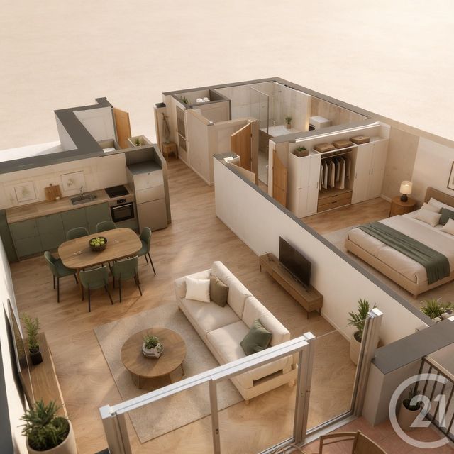 Appartement à vendre - 2 pièces - 40.0 m2 - DRANCY - 93 - ILE-DE-FRANCE - Century 21 Agence Marcus